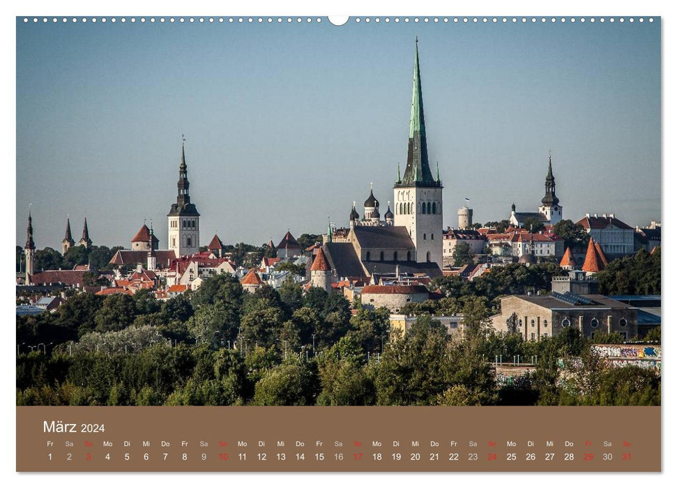 Tallinn - Streifzug durch die Altstadt (CALVENDO Premium Wandkalender 2024)