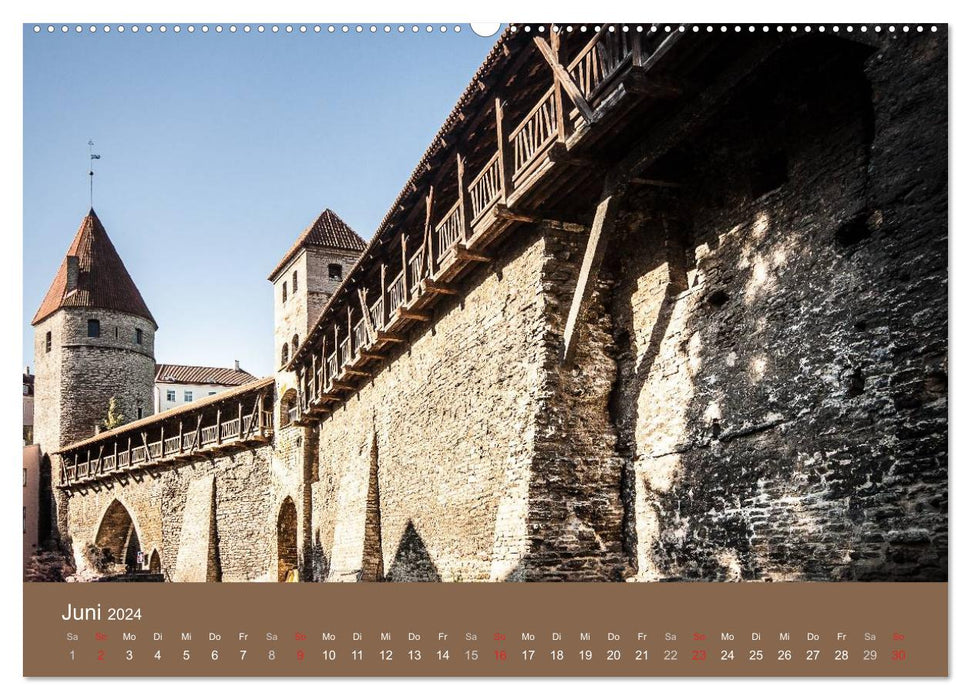 Tallinn - Stroll through the Old Town (CALVENDO Premium Wall Calendar 2024) 