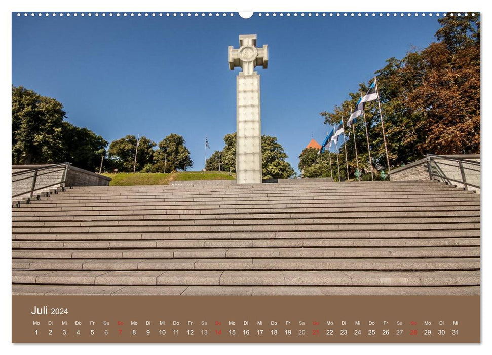 Tallinn - Stroll through the Old Town (CALVENDO Premium Wall Calendar 2024) 