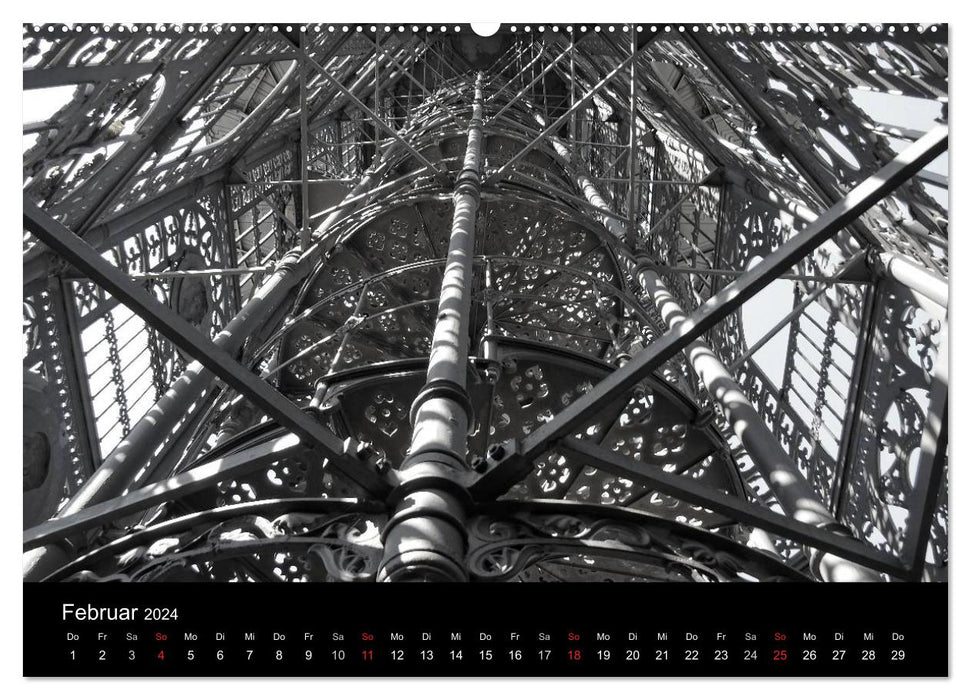 The Cast Iron Tower of Löbau (CALVENDO Premium Wall Calendar 2024) 