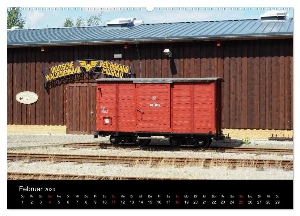 Bad Muskau Forest Railway (CALVENDO Premium Wall Calendar 2024) 