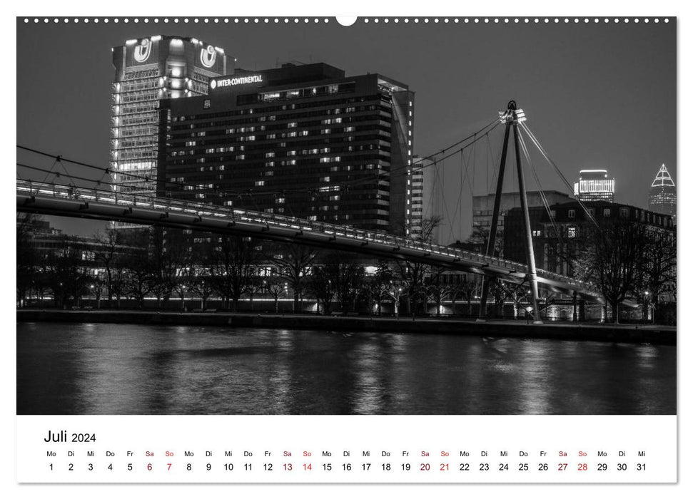 Frankfurt am Main bei Tag und Nacht (CALVENDO Premium Wandkalender 2024)