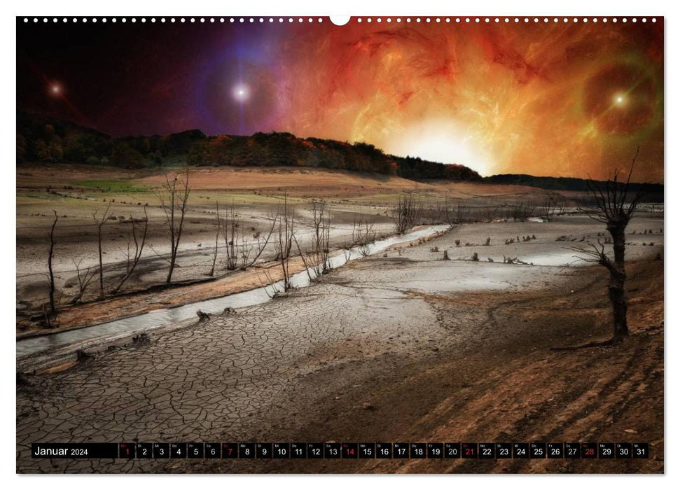 Ansichten des Weltraums (CALVENDO Premium Wandkalender 2024)