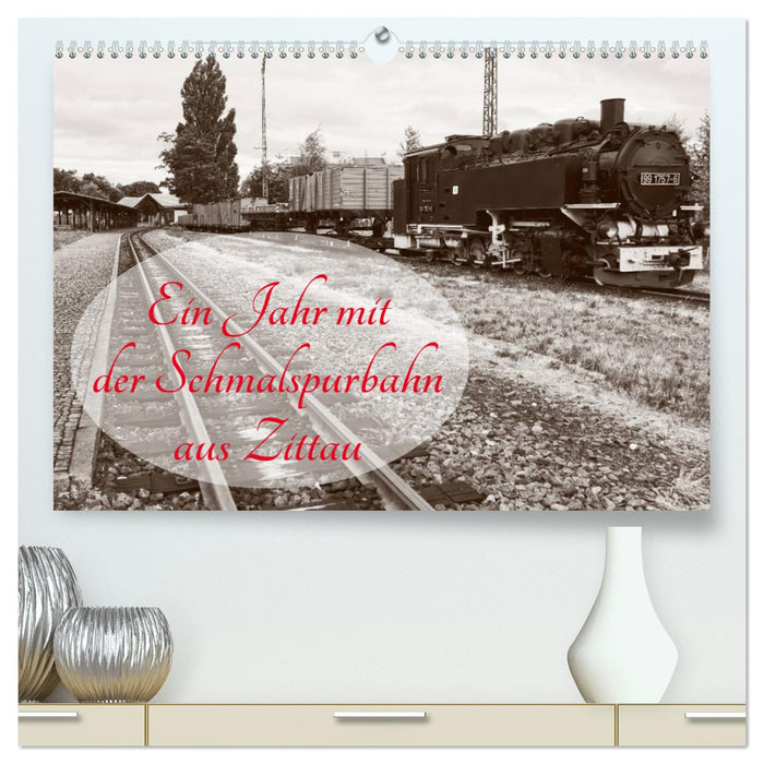 Ein Jahr mit der Schmalspurbahn aus Zittau (CALVENDO Premium Wandkalender 2024)