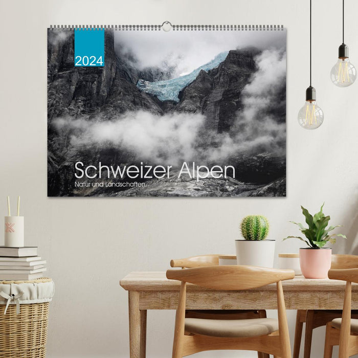Schweizer Alpen. Natur und Landschaften (CALVENDO Wandkalender 2024)
