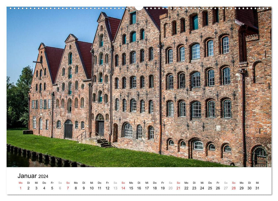 Lübeck - Das Tor zur Ostsee (CALVENDO Premium Wandkalender 2024)