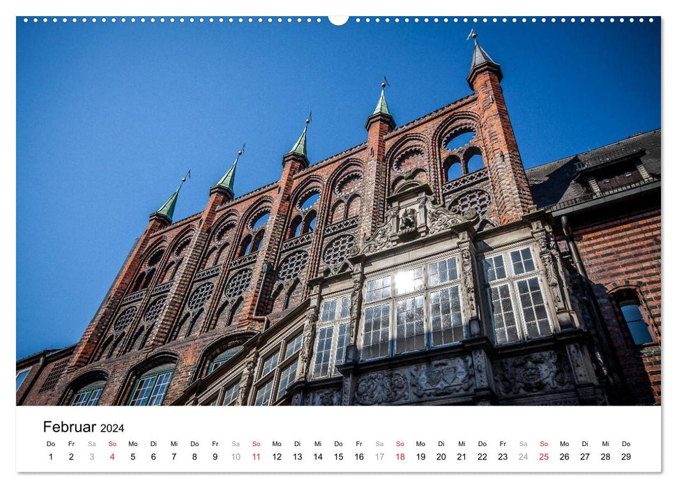 Lübeck - The gateway to the Baltic Sea (CALVENDO Premium Wall Calendar 2024) 
