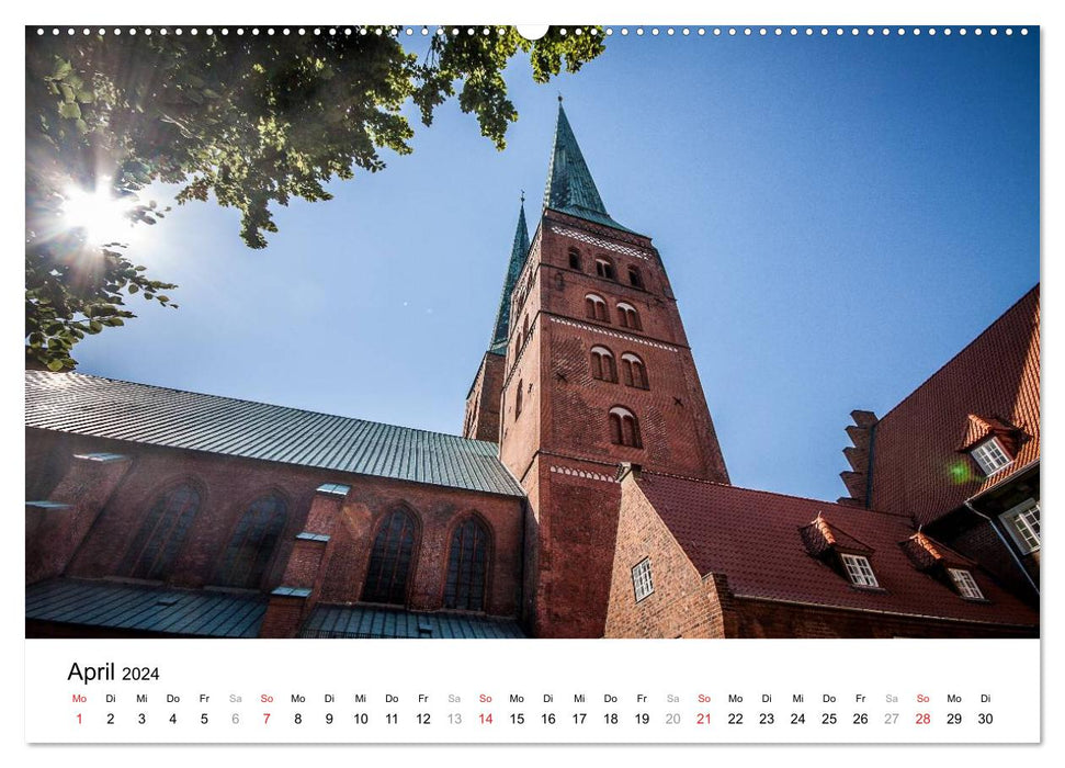Lübeck - The gateway to the Baltic Sea (CALVENDO Premium Wall Calendar 2024) 