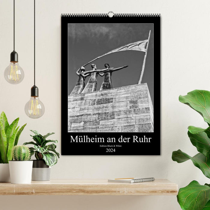 Mülheim an der Ruhr Edition Black & White 2024 (CALVENDO Wandkalender 2024)