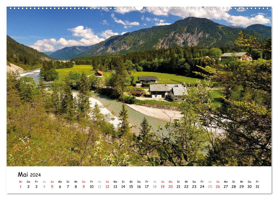 Wunderschönes Isartal 2024 (CALVENDO Premium Wandkalender 2024)