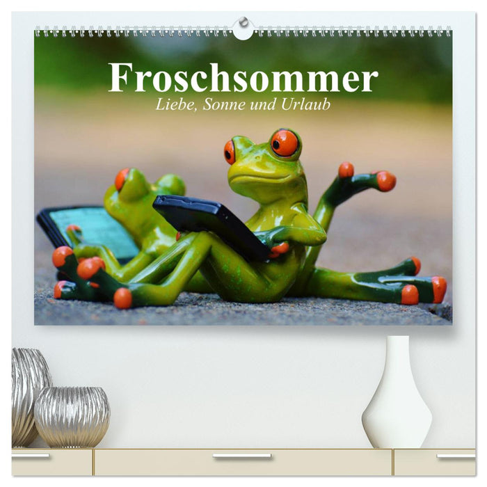 frog summer. Love, sun and vacation (CALVENDO Premium wall calendar 2024) 