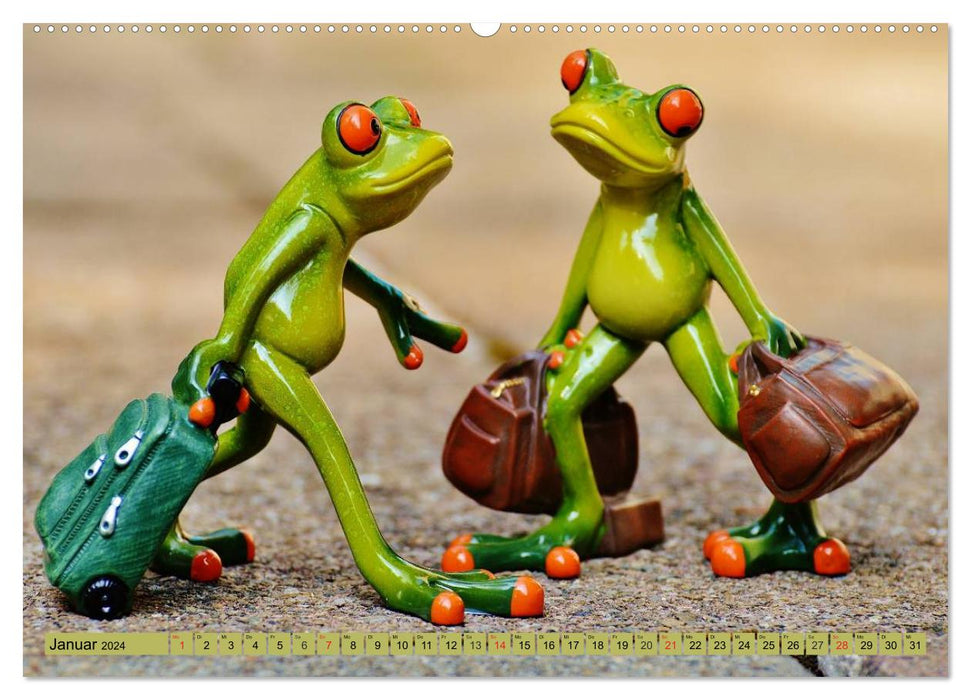 frog summer. Love, sun and vacation (CALVENDO Premium wall calendar 2024) 