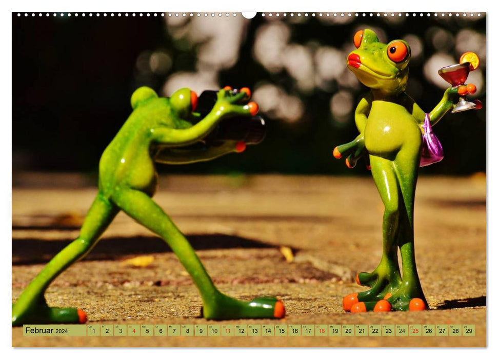 frog summer. Love, sun and vacation (CALVENDO Premium wall calendar 2024) 