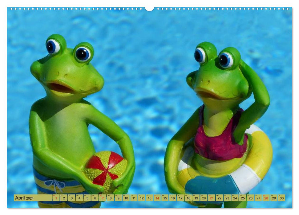 frog summer. Love, sun and vacation (CALVENDO Premium wall calendar 2024) 