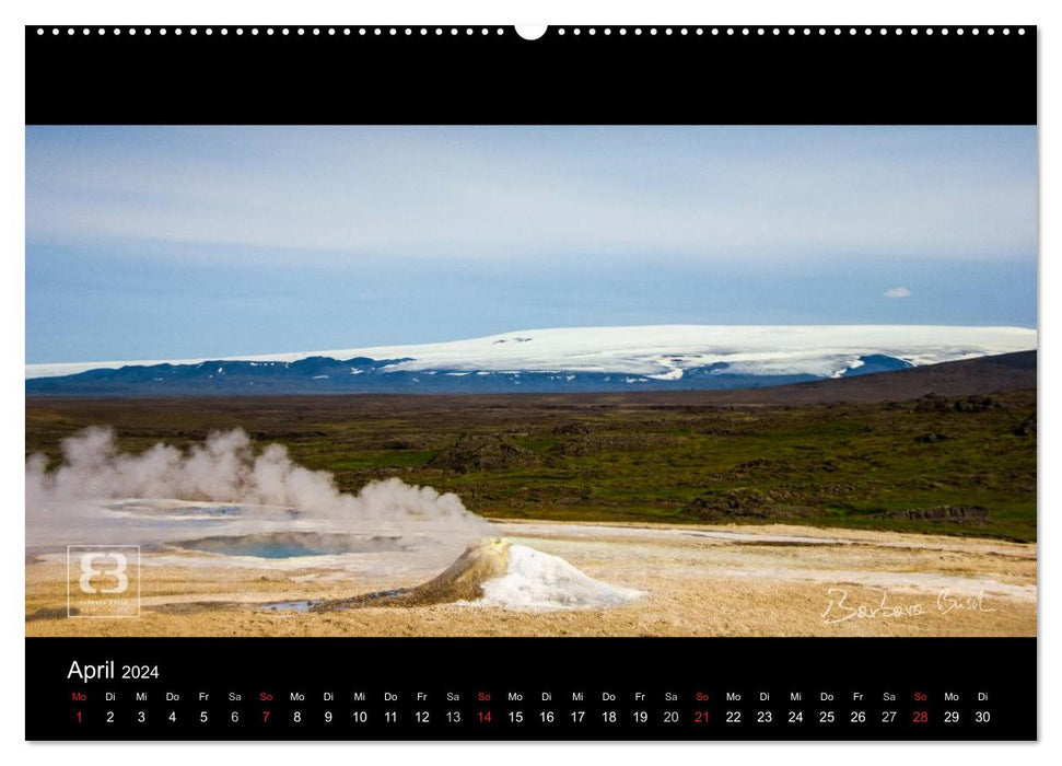 Paradises of the Earth - ICELAND (CALVENDO Premium Wall Calendar 2024) 