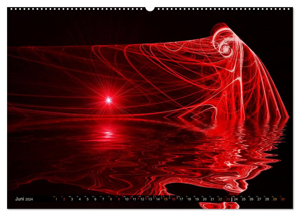 Reflections - digital color games (CALVENDO wall calendar 2024) 