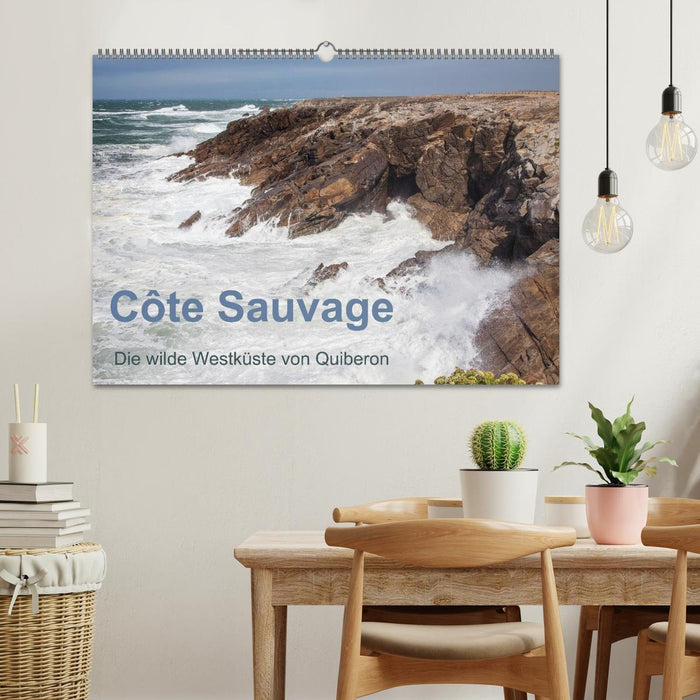 Côte Sauvage - Die wilde Westküste von Quiberon (CALVENDO Wandkalender 2024)
