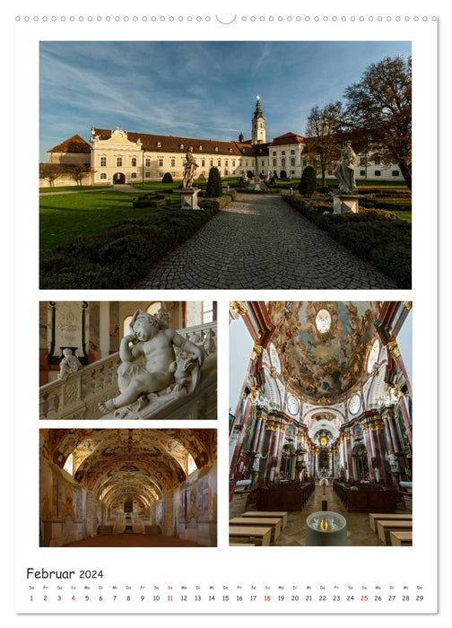 Stifte und Klöster in Österreich (CALVENDO Premium Wandkalender 2024)