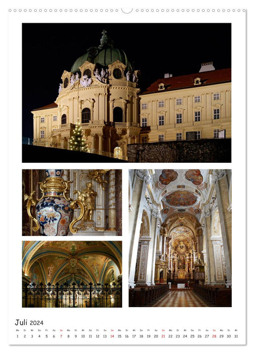 Monasteries and monasteries in Austria (CALVENDO Premium Wall Calendar 2024) 