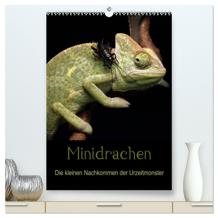 Minidrachen - Die kleinen Nachkommen der Urzeitmonster (CALVENDO Premium Wandkalender 2024)