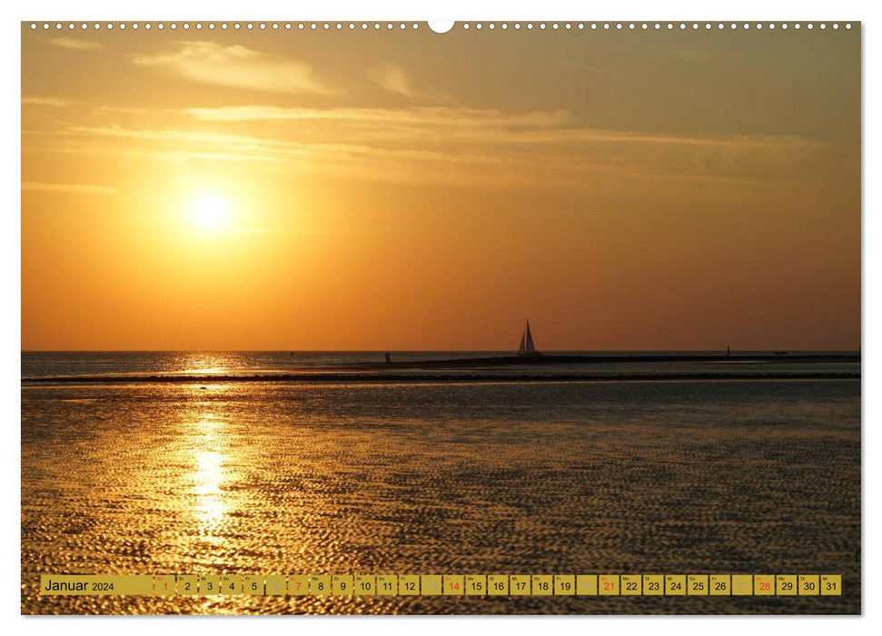 Norderney - from barefoot to patent leather shoes (CALVENDO Premium Wall Calendar 2024) 