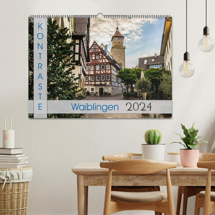 Kontraste Waiblingen (CALVENDO Wandkalender 2024)