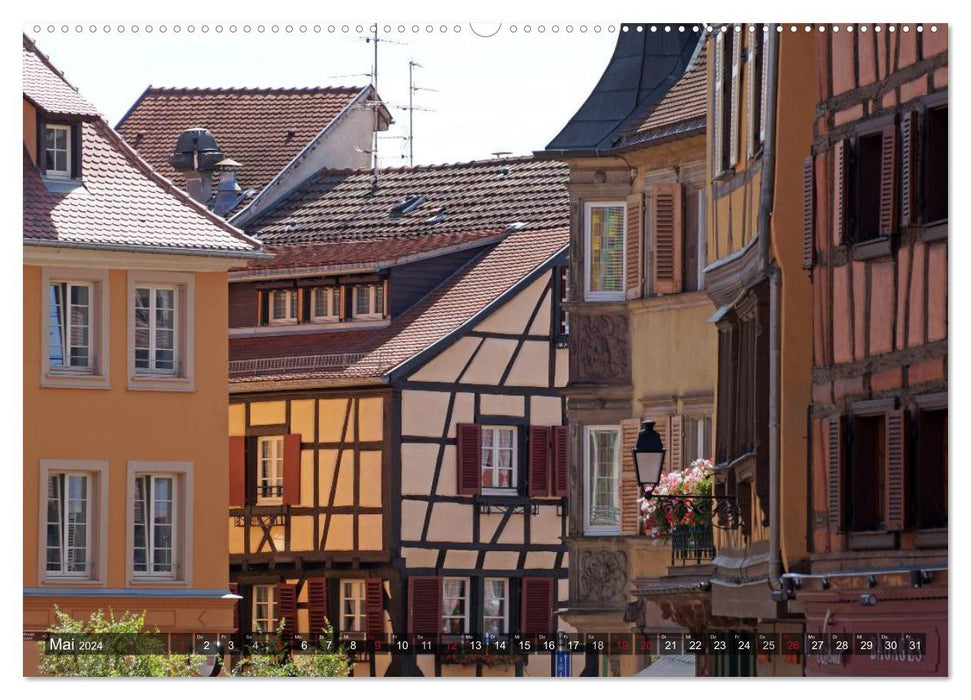 Colmar en Alsace - vue sur la rue (Calendrier mural CALVENDO 2024) 