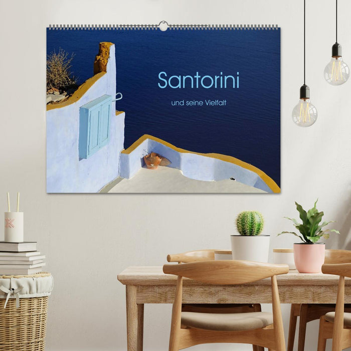 Santorin et sa diversité (Calendrier mural CALVENDO 2024) 