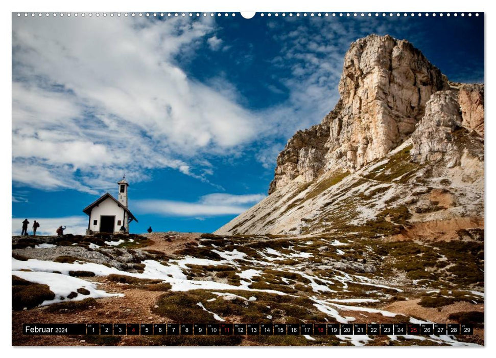 Dolomiten - Rundreise um Drei Zinnen (CALVENDO Premium Wandkalender 2024)