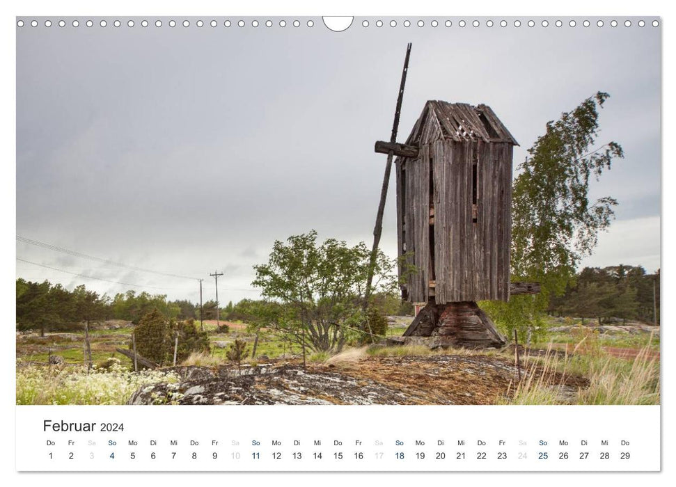 Åland Inseln: Schärengarten der Ostsee (CALVENDO Wandkalender 2024)