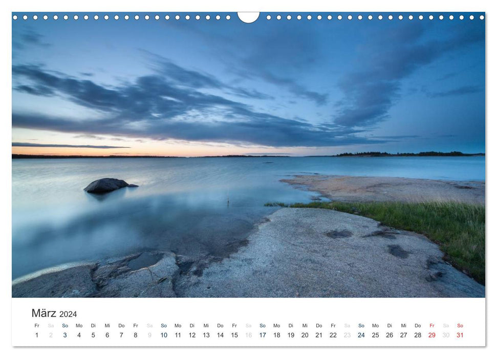Îles Åland : archipel de la mer Baltique (calendrier mural CALVENDO 2024) 
