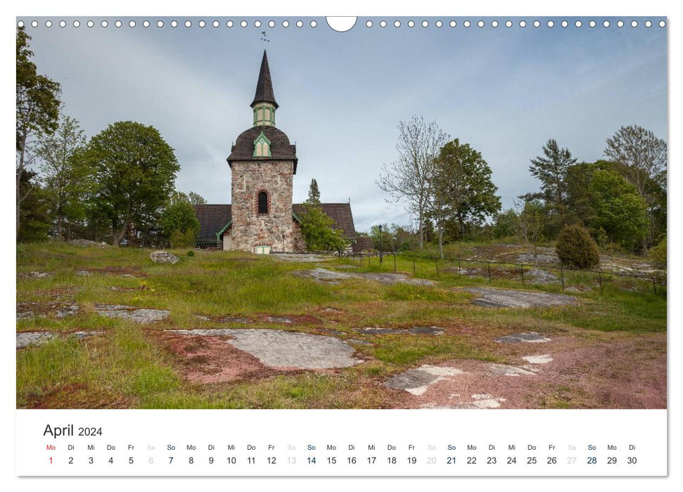 Åland Inseln: Schärengarten der Ostsee (CALVENDO Wandkalender 2024)