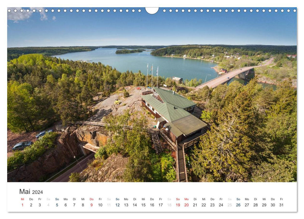 Îles Åland : archipel de la mer Baltique (calendrier mural CALVENDO 2024) 