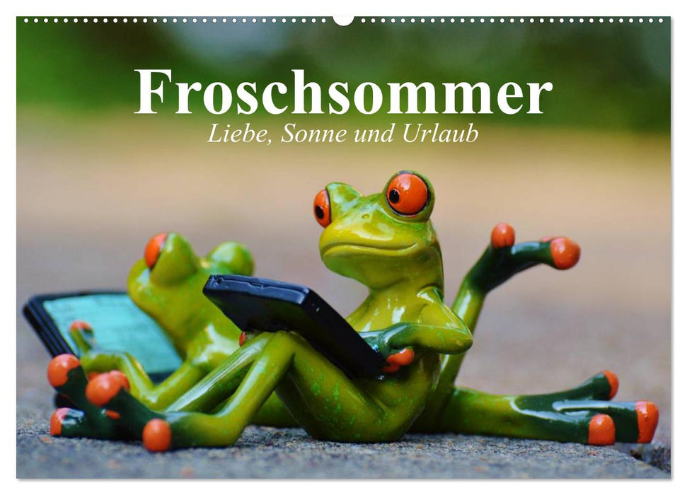 frog summer. Love, sun and vacation (CALVENDO wall calendar 2024) 