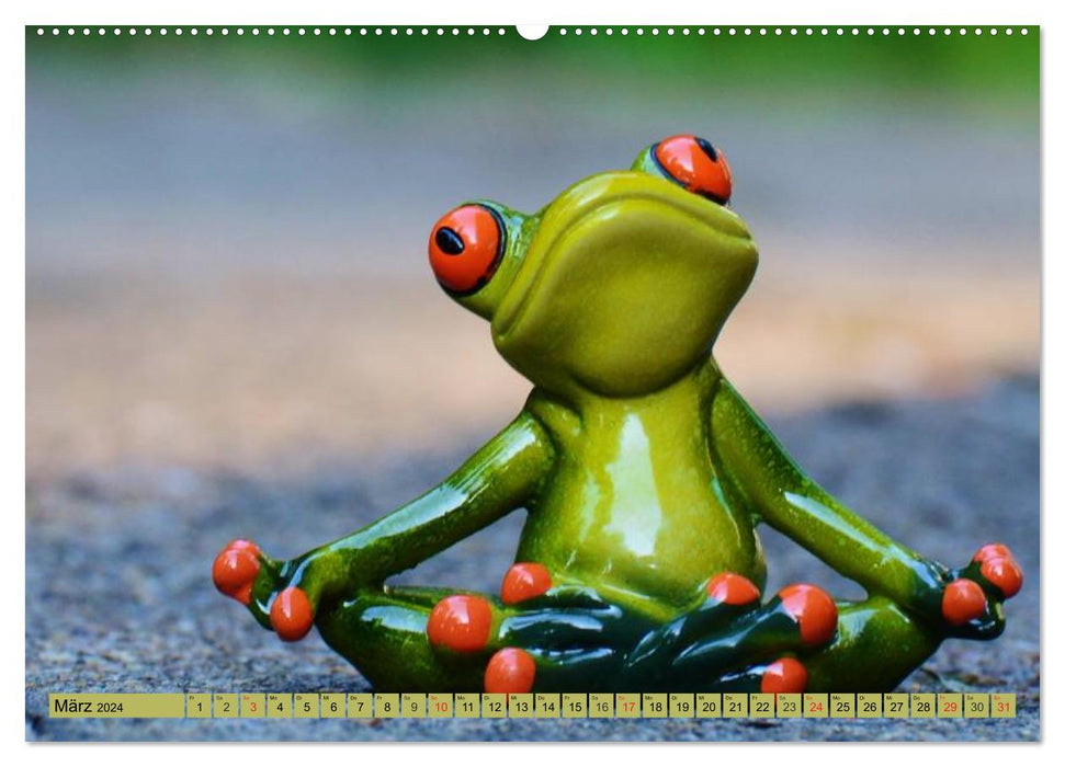 frog summer. Love, sun and vacation (CALVENDO wall calendar 2024) 