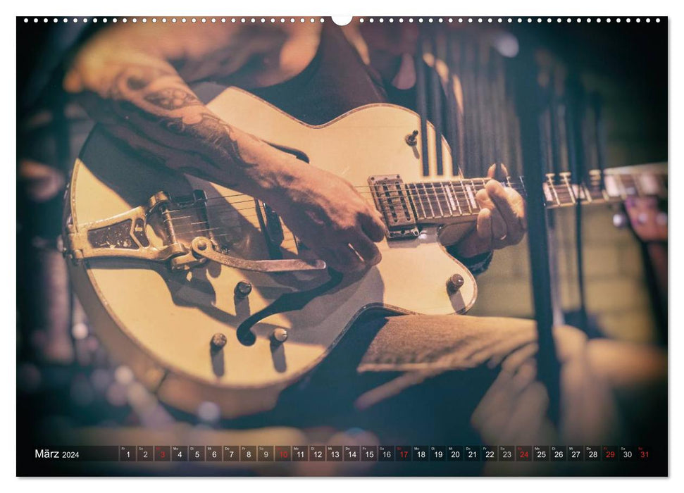 Guitares - Live (Calendrier mural CALVENDO 2024) 
