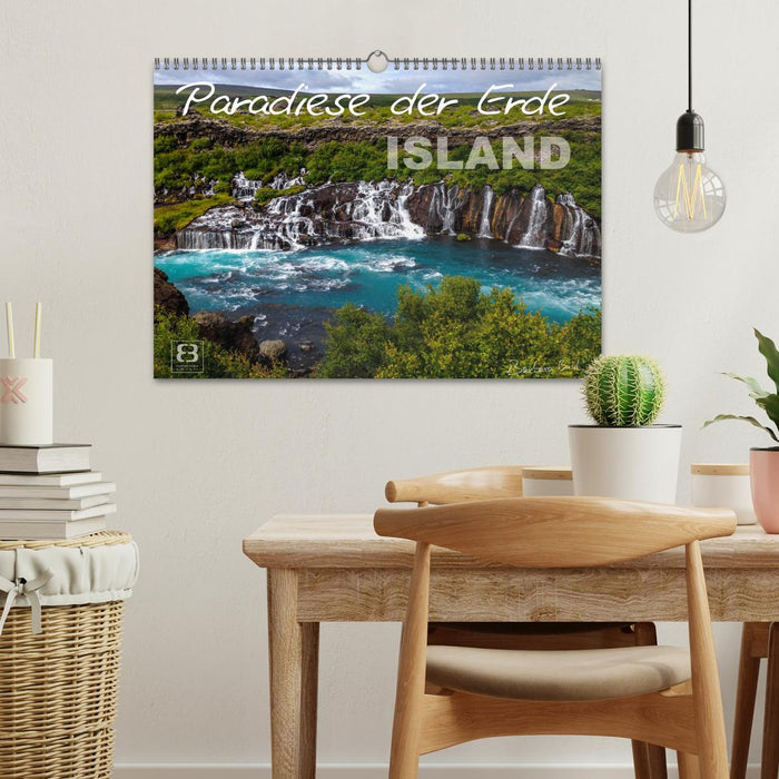 Paradis de la Terre - ISLANDE (Calendrier mural CALVENDO 2024) 
