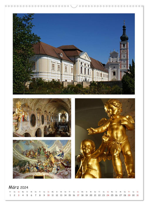 Stifte und Klöster in Österreich (CALVENDO Wandkalender 2024)