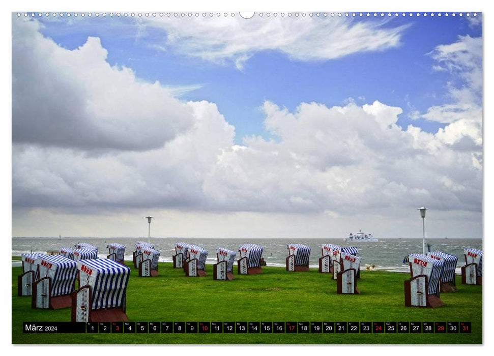 Norderney - des pieds nus aux chaussures en cuir verni (calendrier mural CALVENDO 2024) 