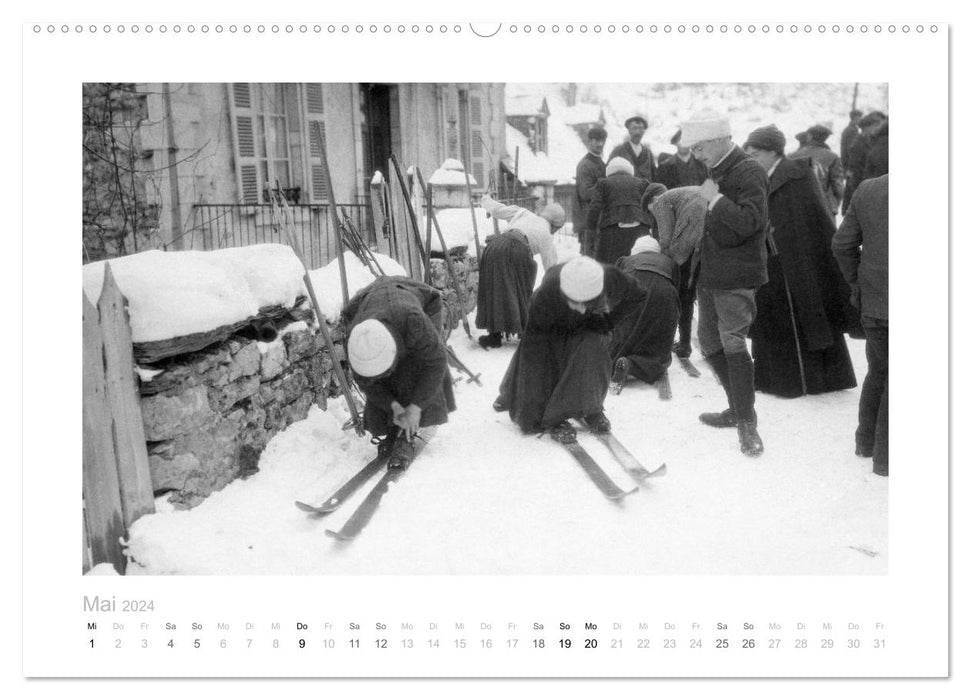 Sports d'hiver et compétition (Calendrier mural CALVENDO Premium 2024) 