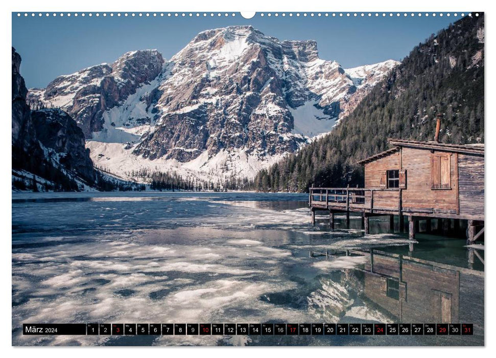 Dolomites - tour autour des Trois Sommets (Calendrier mural CALVENDO 2024) 