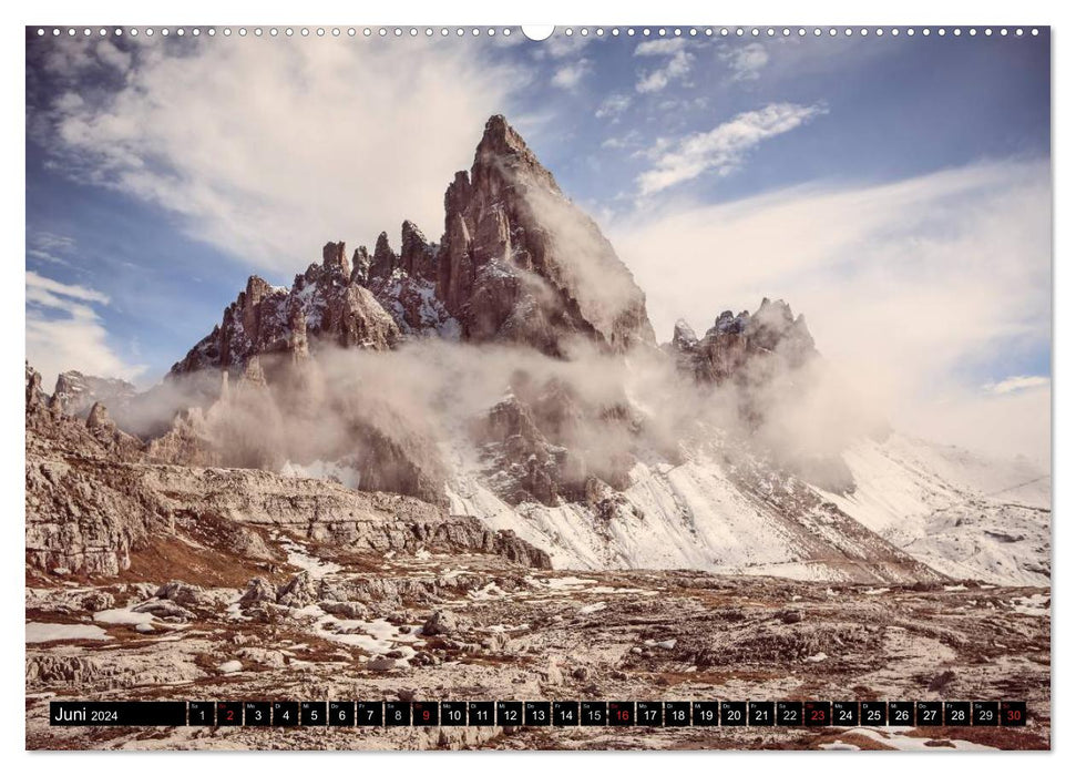 Dolomites - tour autour des Trois Sommets (Calendrier mural CALVENDO 2024) 