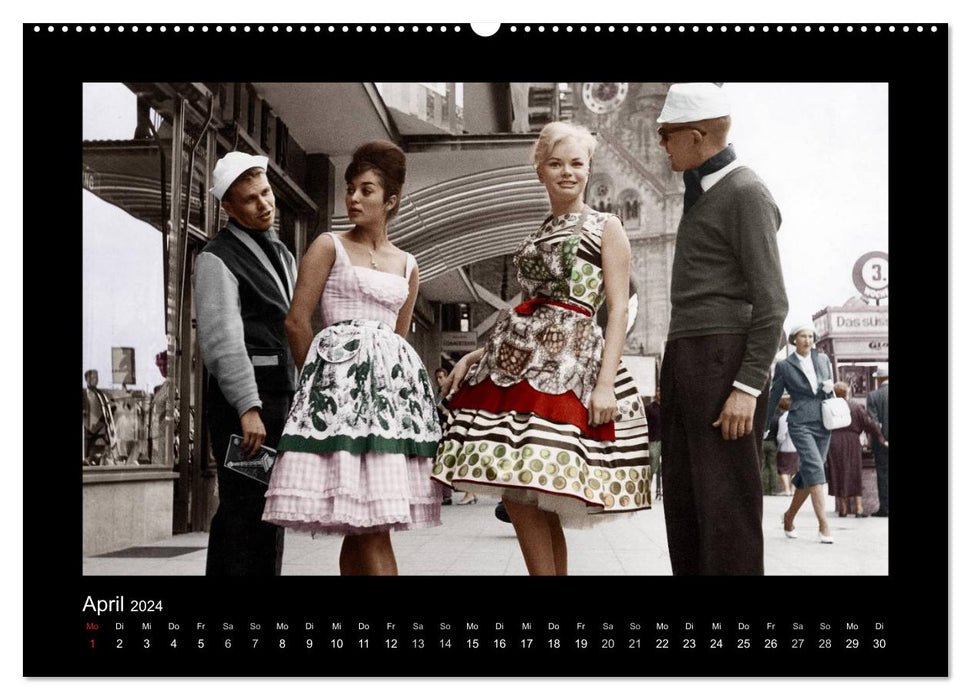 Reise durch die Fifties - Lifestyle einer Epoche (CALVENDO Wandkalender 2024)