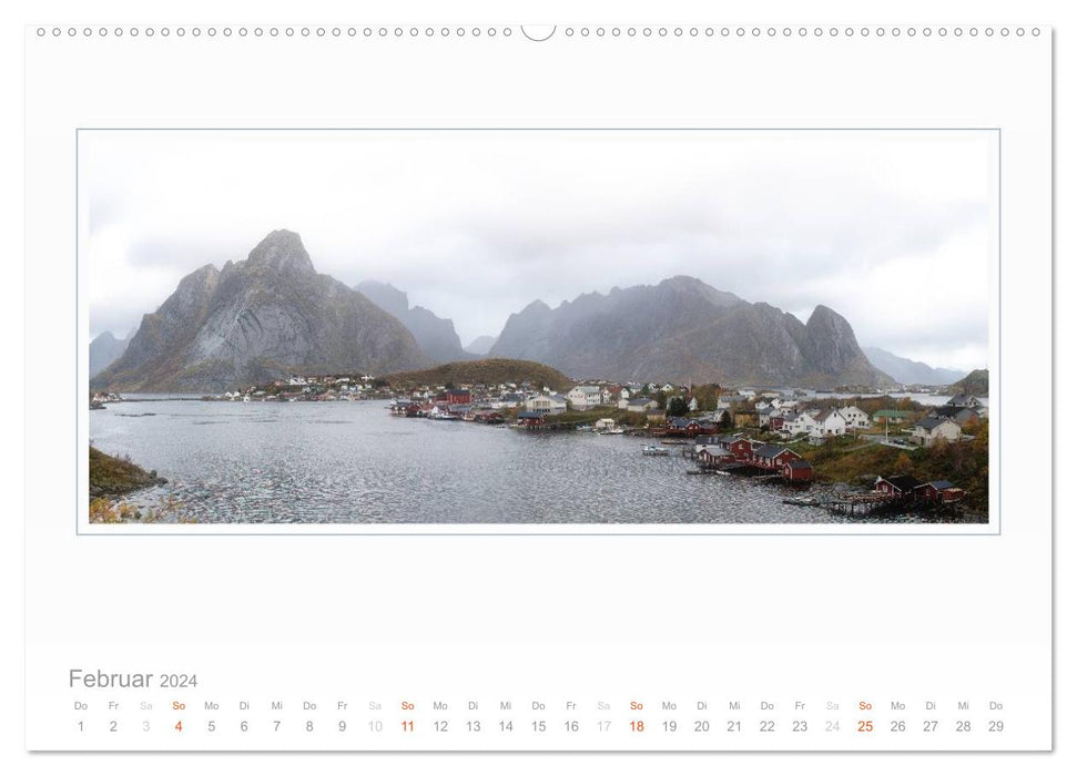 Norvège - Panoramas (Calvendo Premium Wall Calendar 2024) 