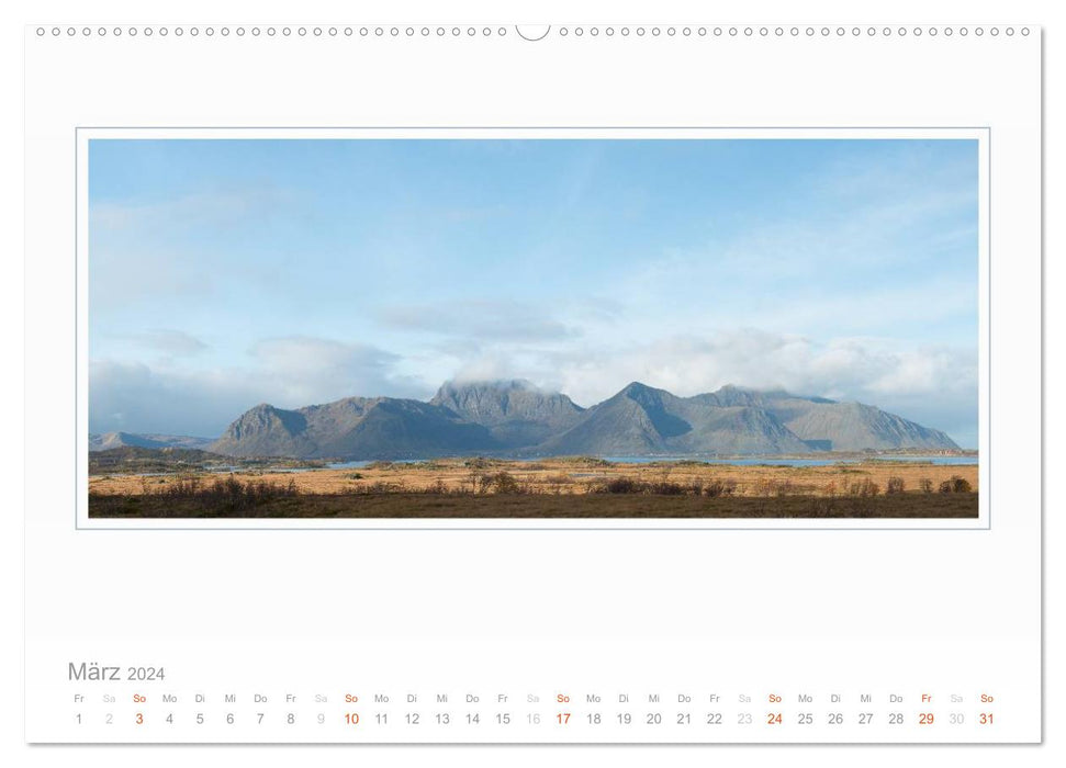 Norvège - Panoramas (Calvendo Premium Wall Calendar 2024) 