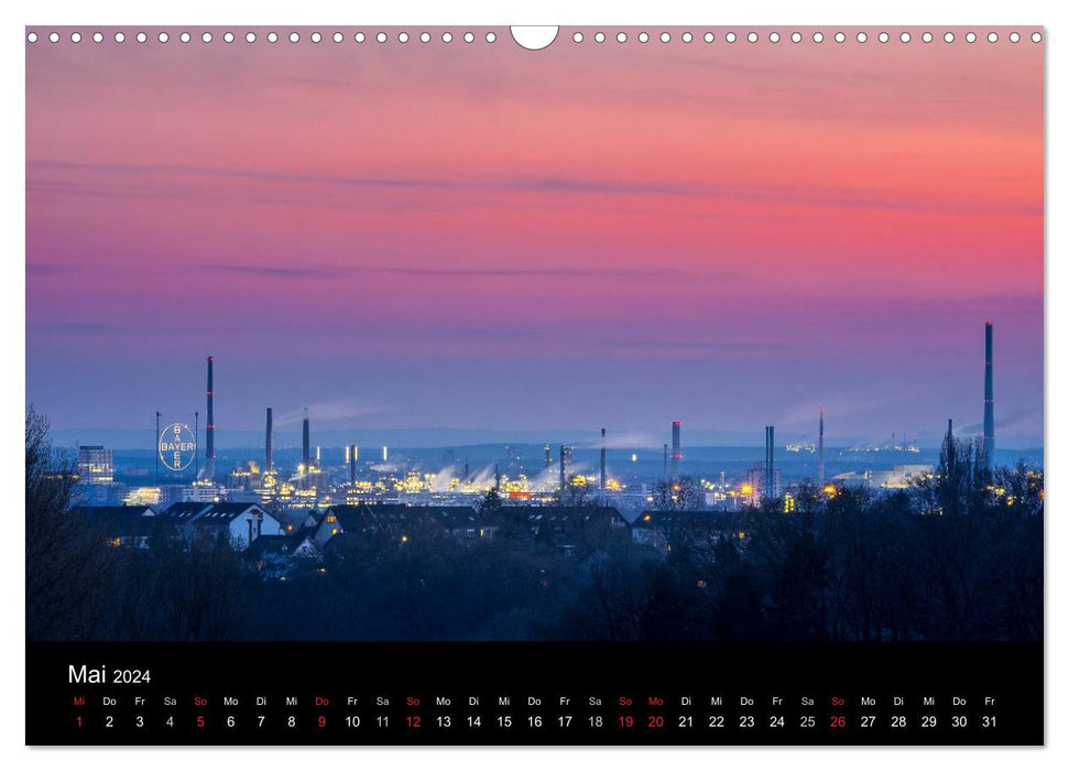 Leverkusen - ville et nature (calendrier mural CALVENDO 2024) 