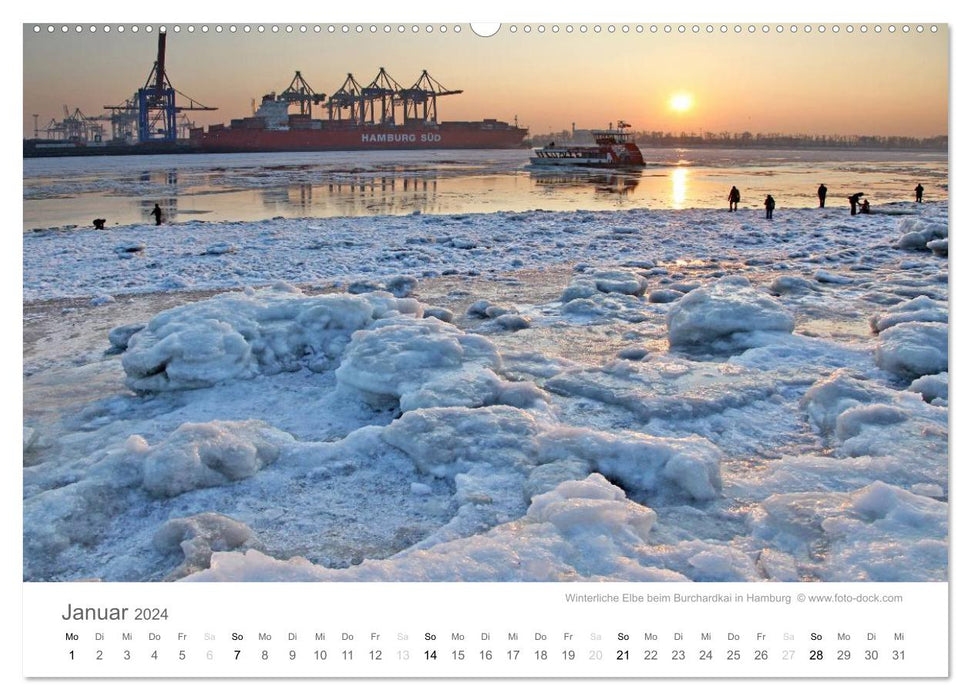 Faszination Schifffahrt - Meere und Hafenstädte (CALVENDO Premium Wandkalender 2024)