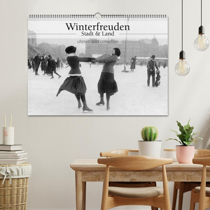 Winterfreuden - Stadt und Land (CALVENDO Wandkalender 2024)