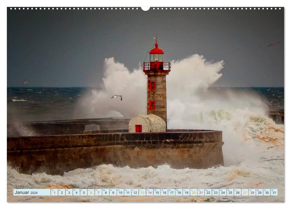 Phares - toujours fascinants (calendrier mural CALVENDO 2024) 