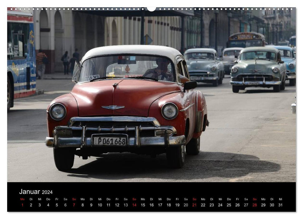 Cuba Real – Diversité des Caraïbes (Calvendo Premium Wall Calendar 2024) 